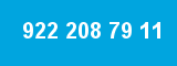 922 208 79 11 922 208 79 11